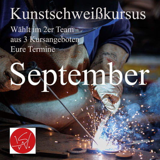 Kunstschweißkurs September 2027 – Im Einzel- oder 2er Team | 12×60 Min. im Atelier